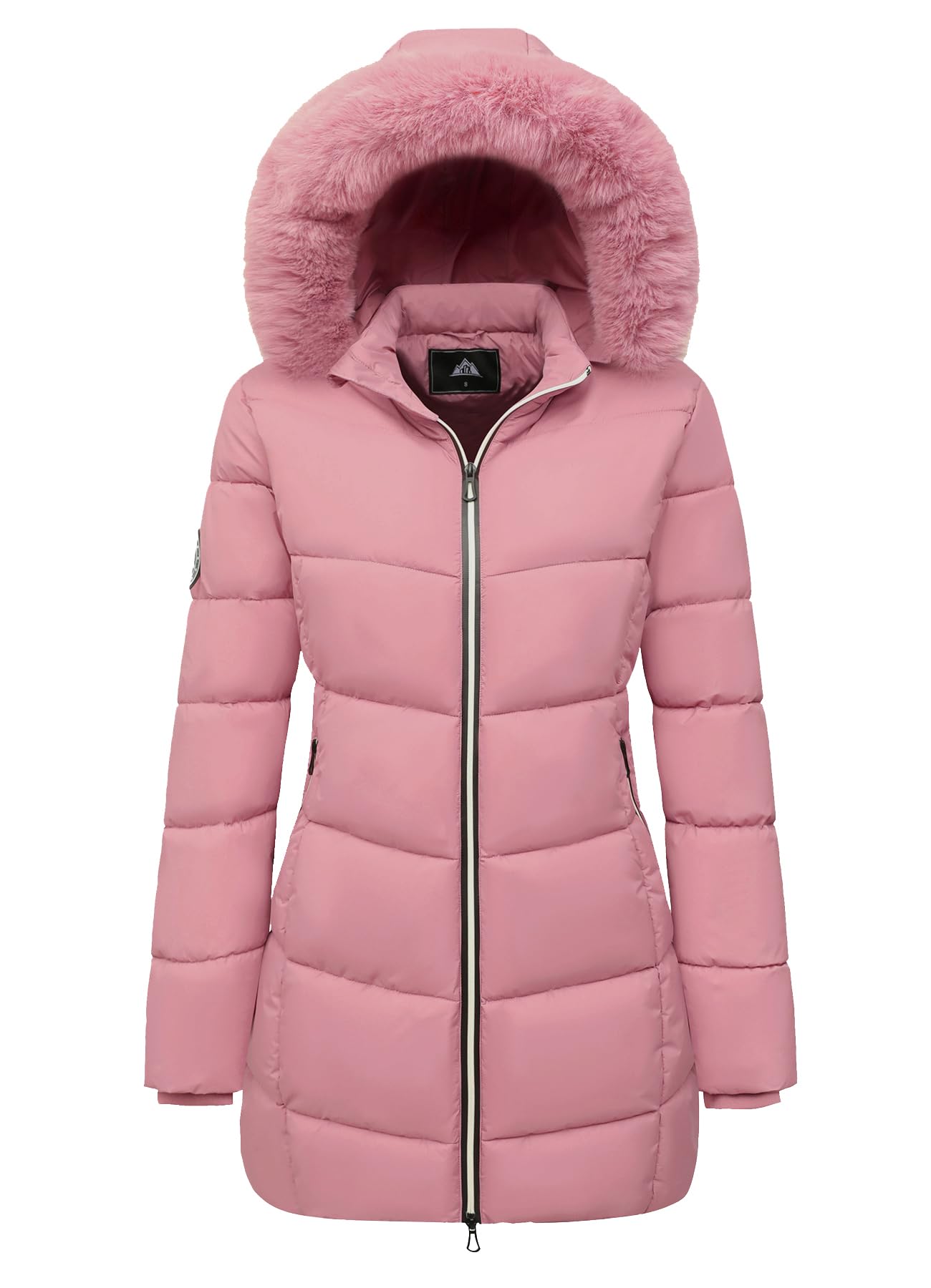 HVEOO Women's Winter Windproof Warm Down Coats Waterproof Thicken Hooded Puffer Jacket