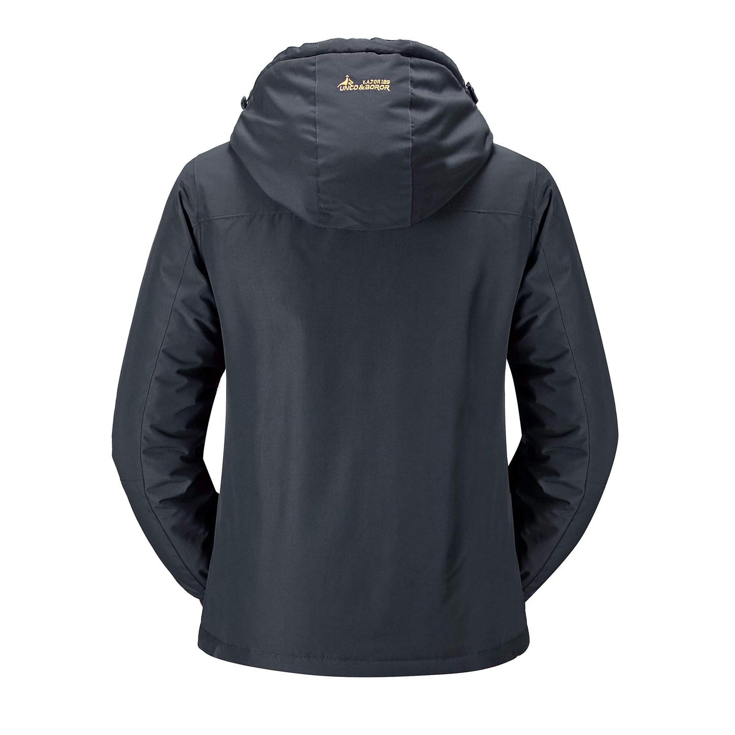 HVEOO 女士冬季外套滑雪服，防水防风，人造毛皮内衬，冬季夹克派克大衣