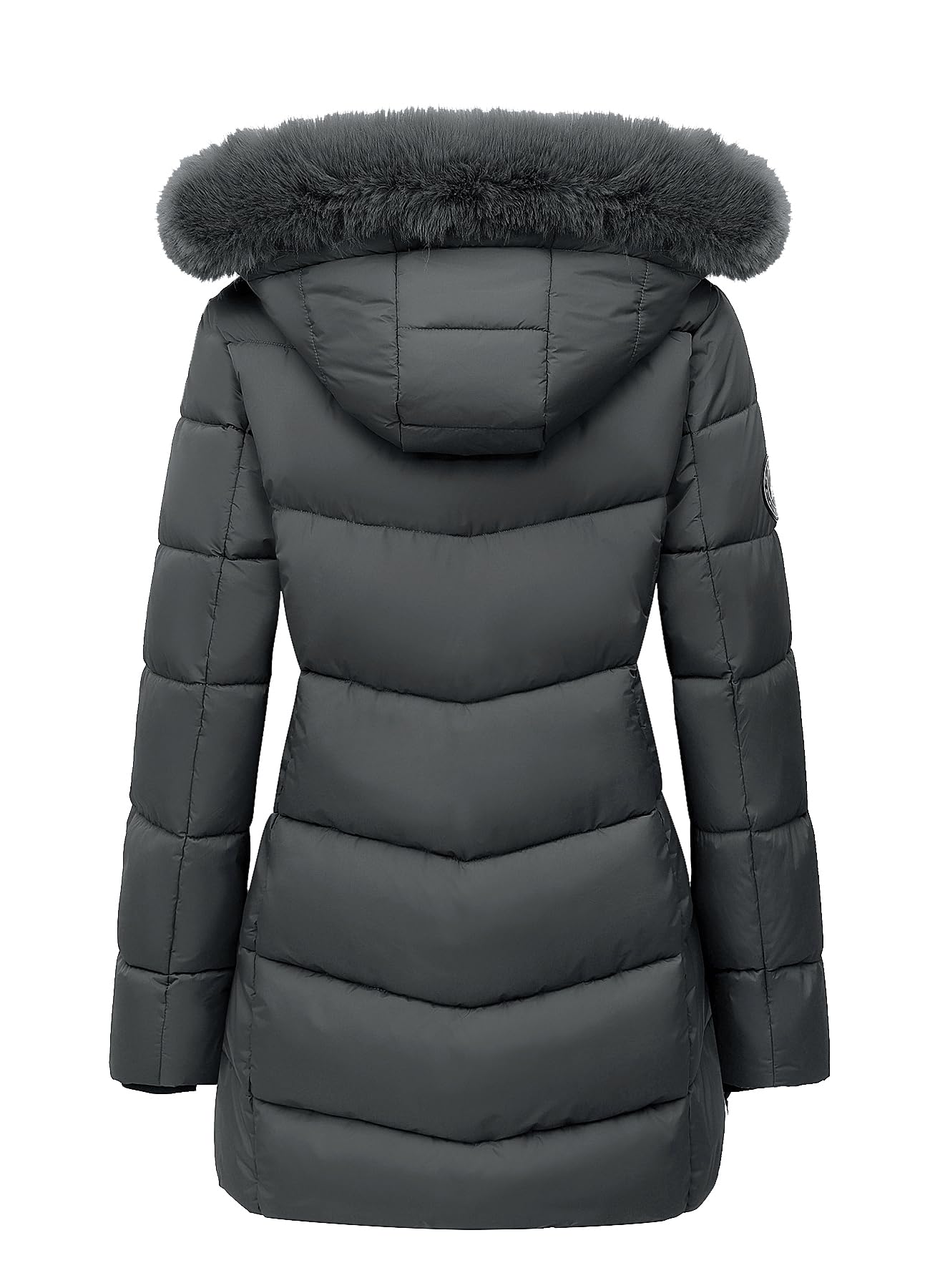 HVEOO Women's Winter Windproof Warm Down Coats Waterproof Thicken Hooded Puffer Jacket