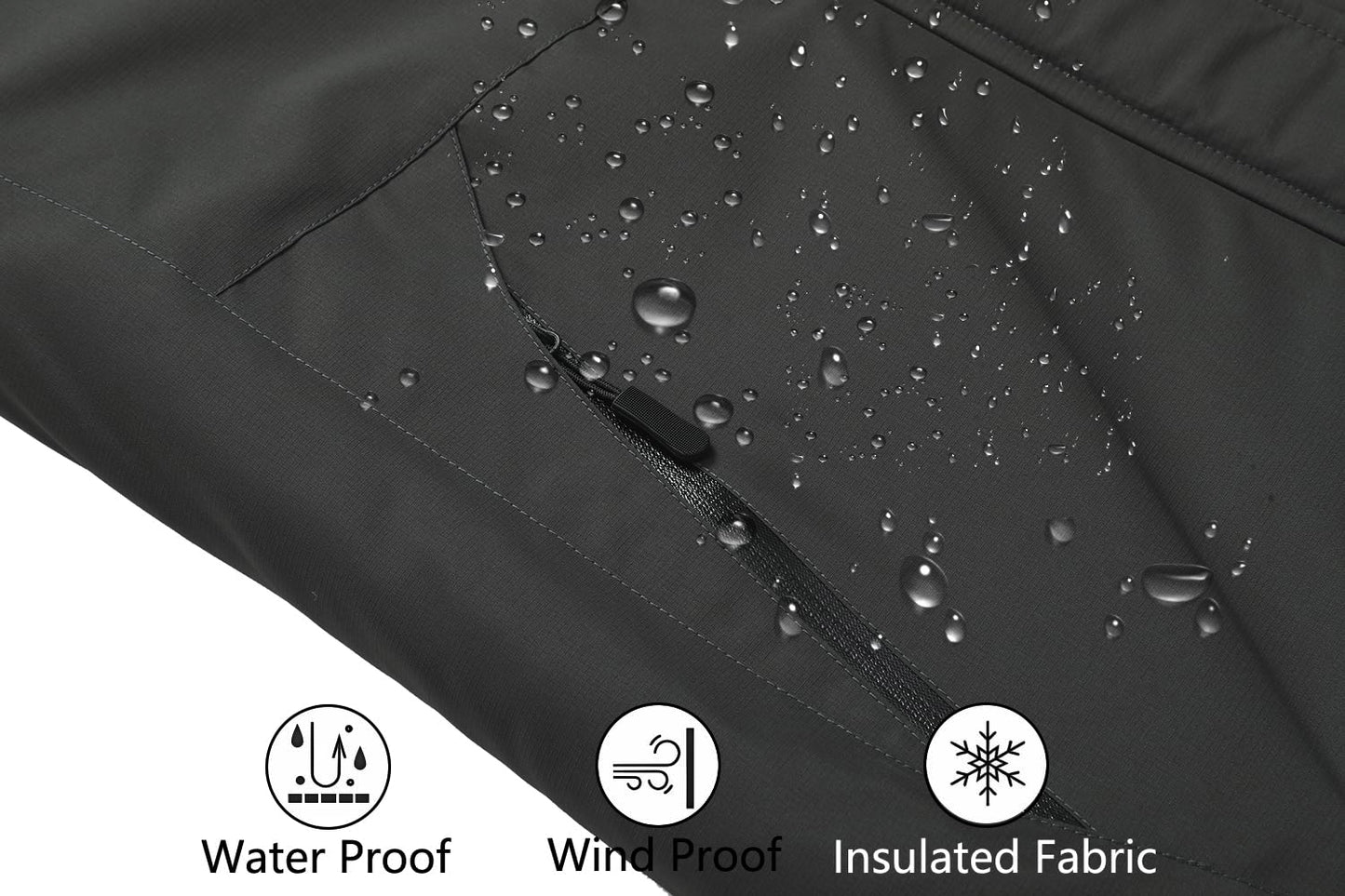 HVEOO 女士冬季外套滑雪服，防水防风，人造毛皮内衬，冬季夹克派克大衣